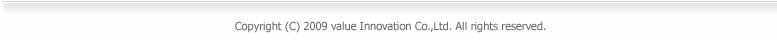 Copyright© 2009 Value Innovation Co.,Ltd. Allrights reserved.